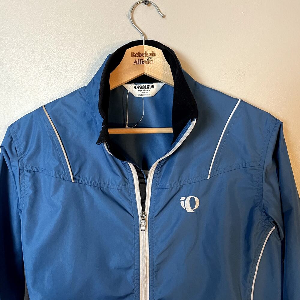 NWOT Pearl Izumi Women's Cycling Jacket Windbreaker Blue Bike Jacket Size Medium - Picture 2 of 16